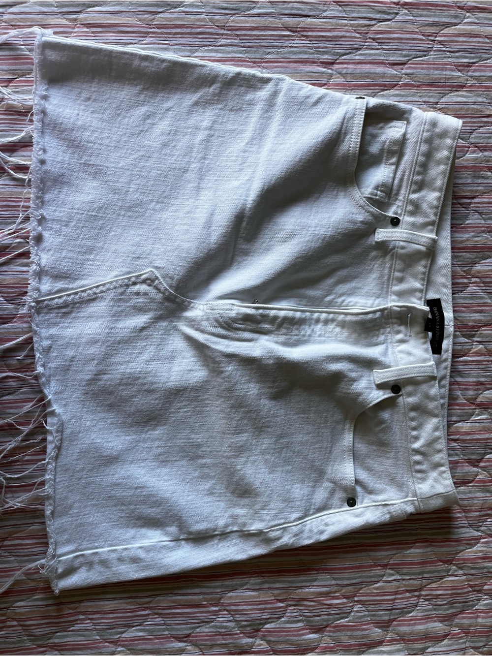 Banana Republic White Denim Mini Skirt